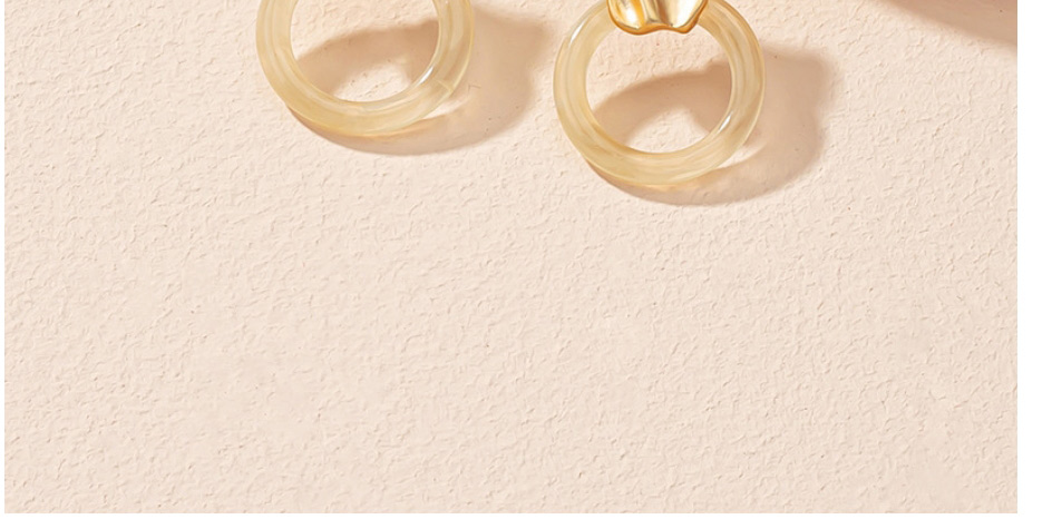 Fashion Gold Color Alloy Geometric Ring Ear Studs,Stud Earrings