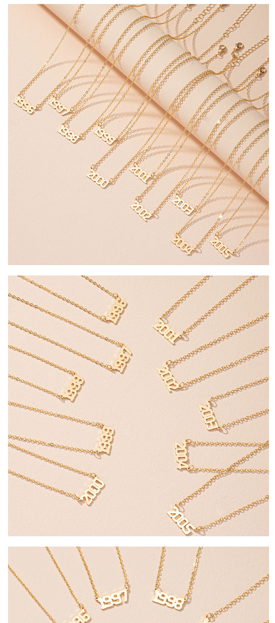 Fashion 1997 Alloy Number Necklace,Pendants