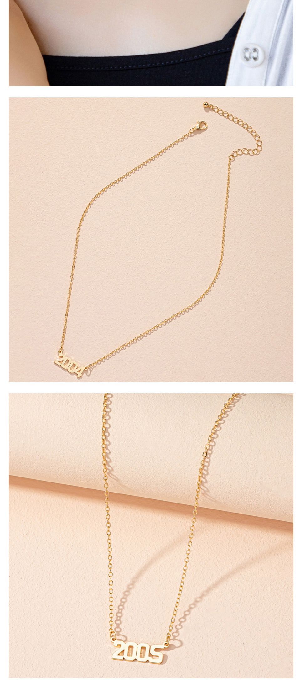 Fashion 1997 Alloy Number Necklace,Pendants