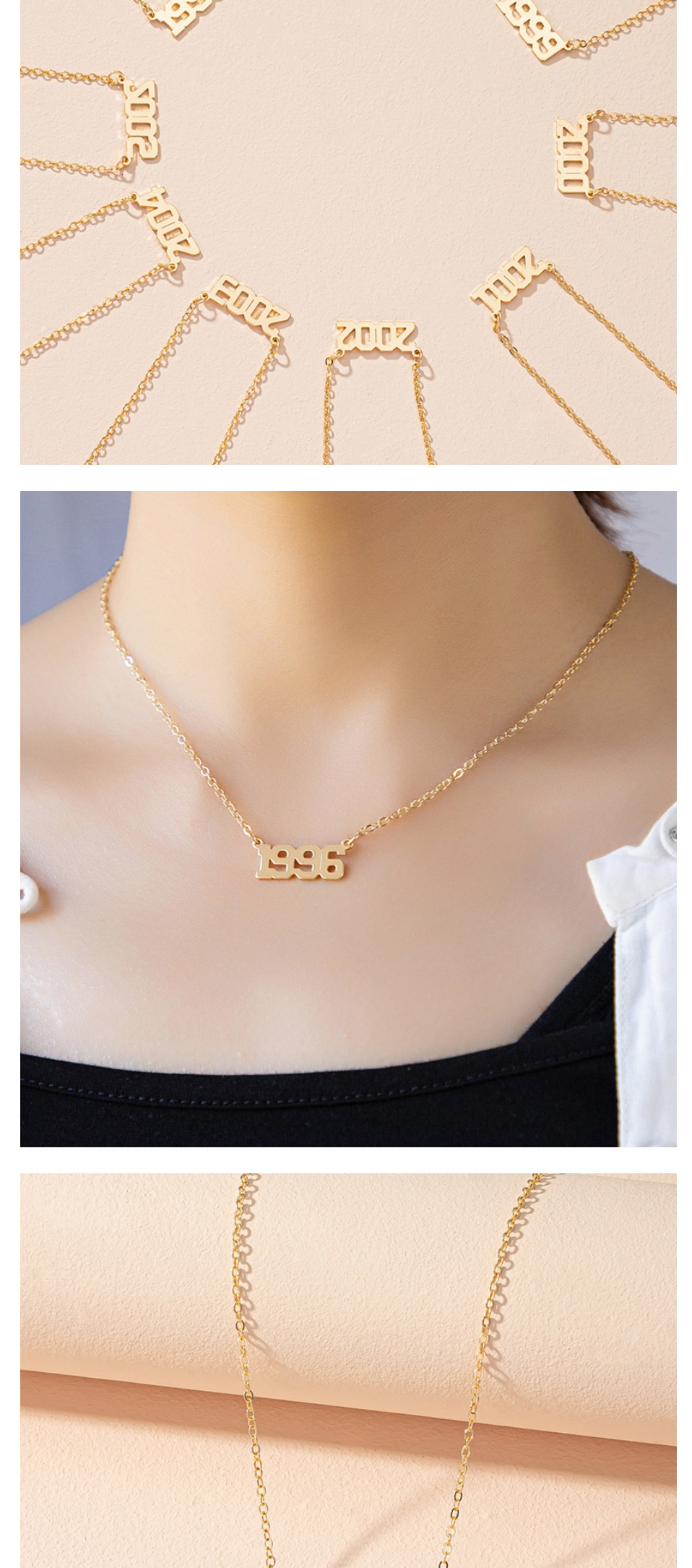 Fashion 2004 Alloy Number Necklace,Pendants