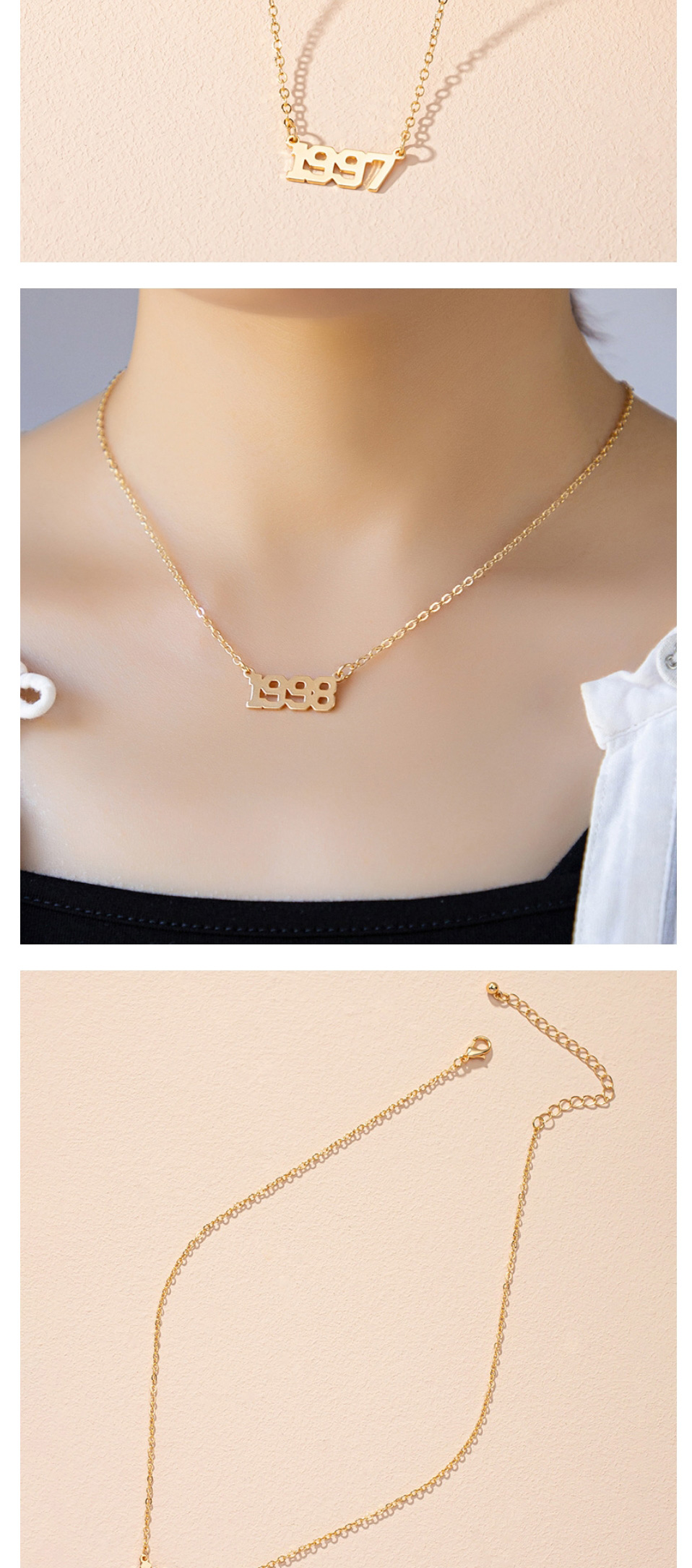 Fashion 2005 Alloy Number Necklace,Pendants