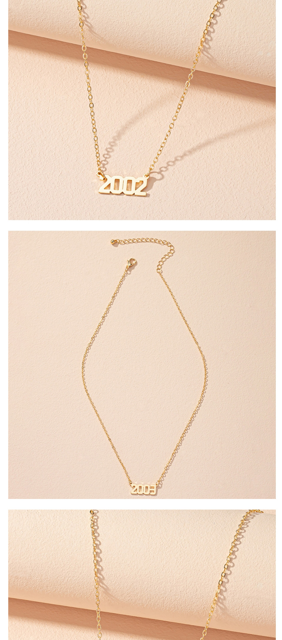 Fashion 2003 Alloy Number Necklace,Pendants