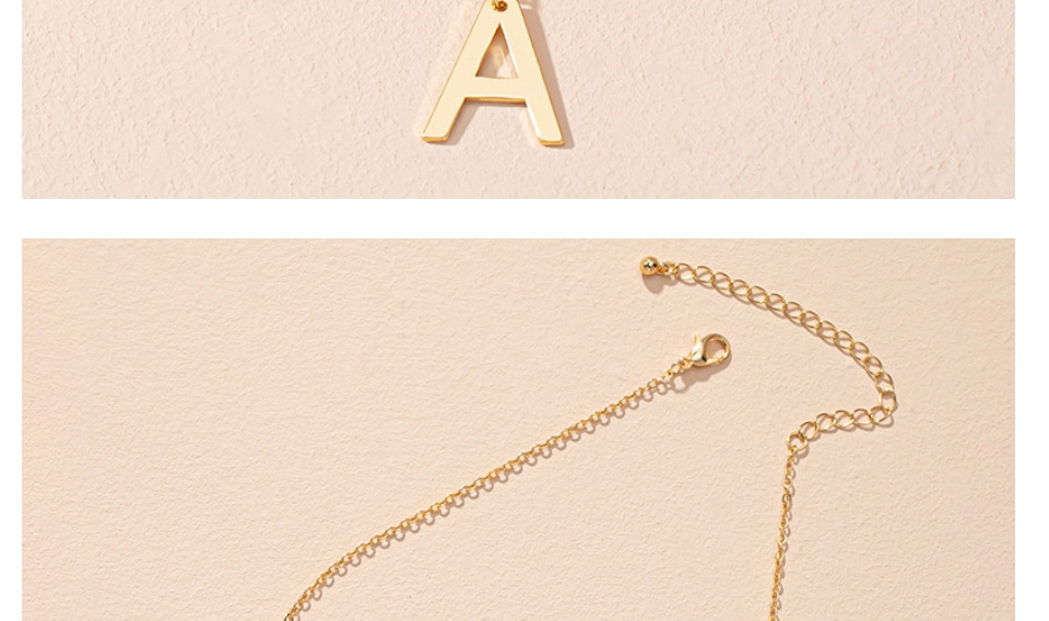 Fashion J Alloy Letter Necklace,Pendants