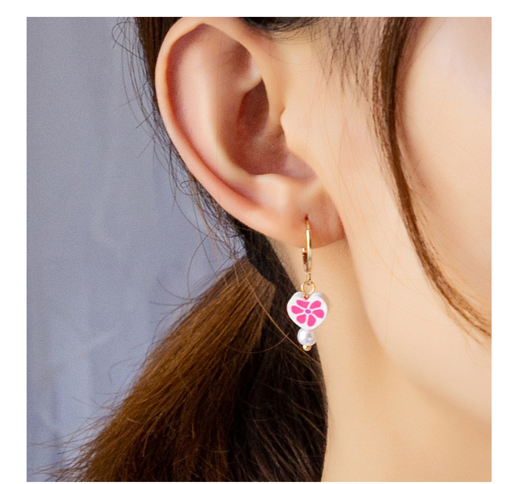 Fashion Flowers Alloy Love Smiley Flower Butterfly Geometric Earrings,Hoop Earrings