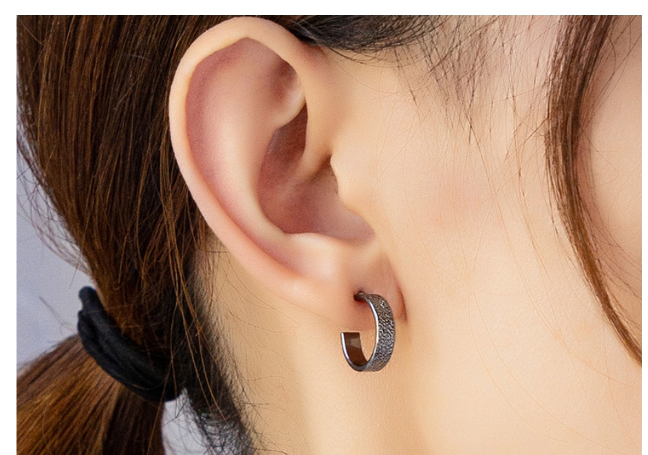 Fashion Silver Alloy Geometric C-shaped Earrings,Hoop Earrings
