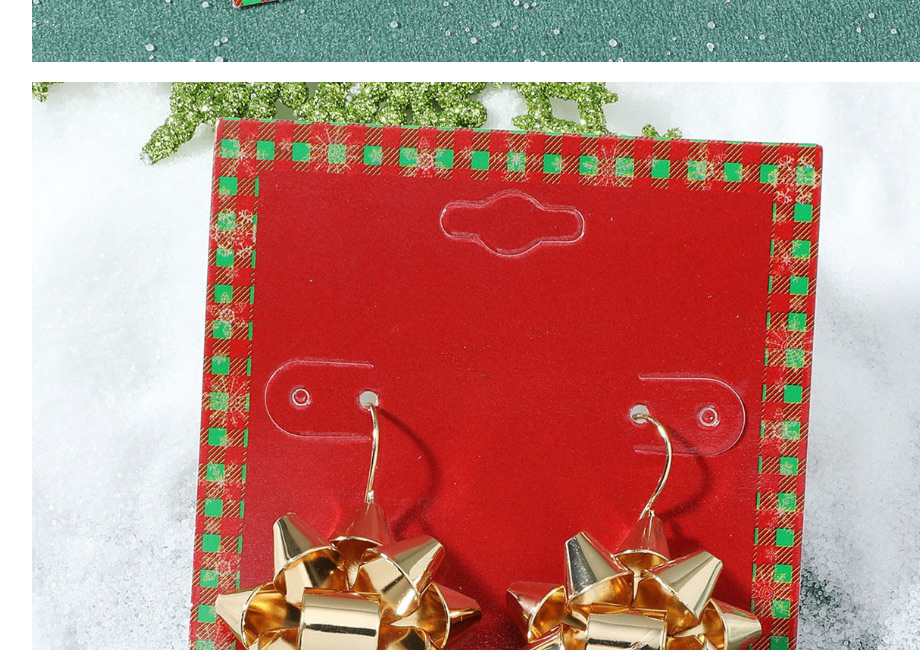 Fashion Hat Christmas Cartoon Dripping Oil Snowflake Elk Earrings,Stud Earrings