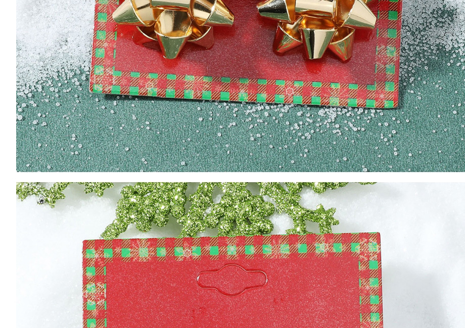 Fashion Geometry-2 Christmas Cartoon Dripping Oil Snowflake Elk Earrings,Stud Earrings