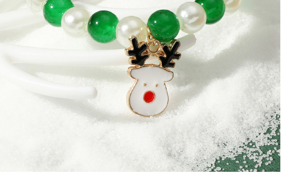 Fashion Sled Deer Christmas Dripping Antlers Geometric Beaded Bracelet,Fashion Bracelets