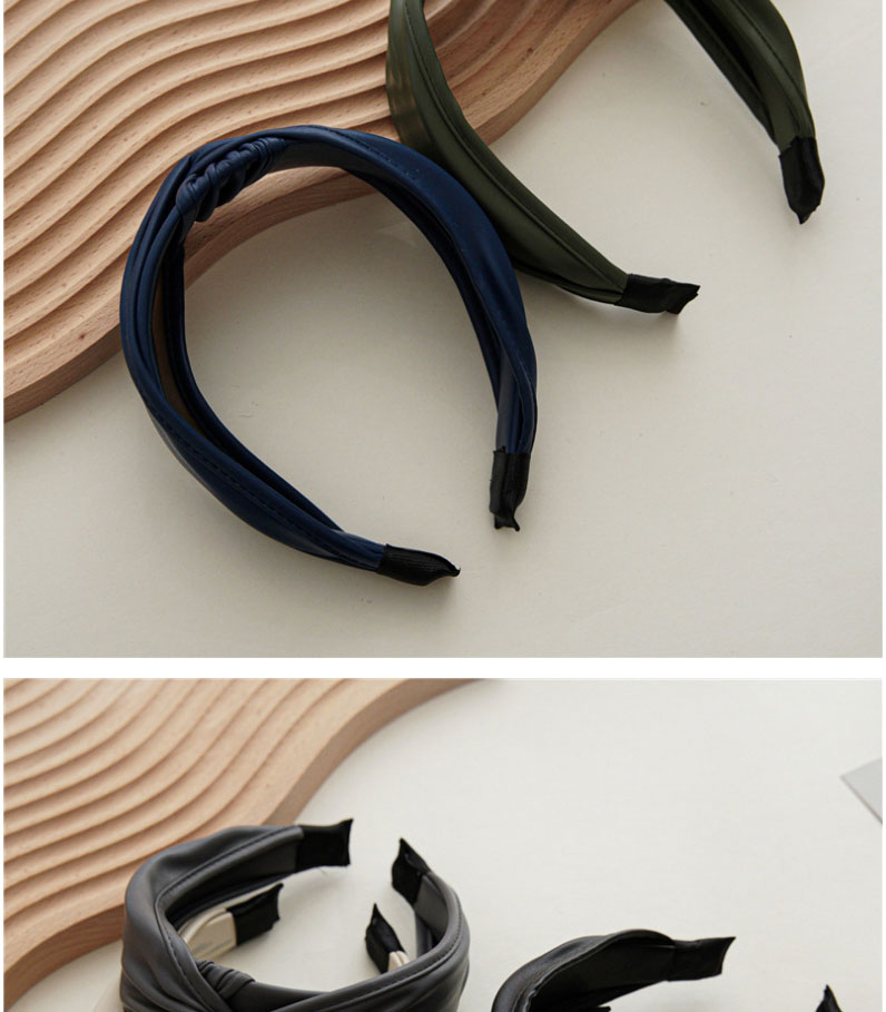 Fashion Ginger Solid Color Cross-knotted Wide-brimmed Headband,Head Band