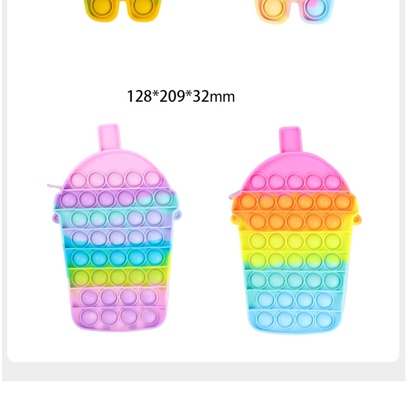 Fashion 20cm Rainbow Rabbit Bag G035-07 Putting Children
