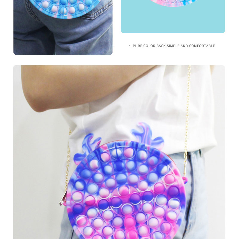 Fashion 20cm Rainbow Rabbit Bag G035-07 Putting Children
