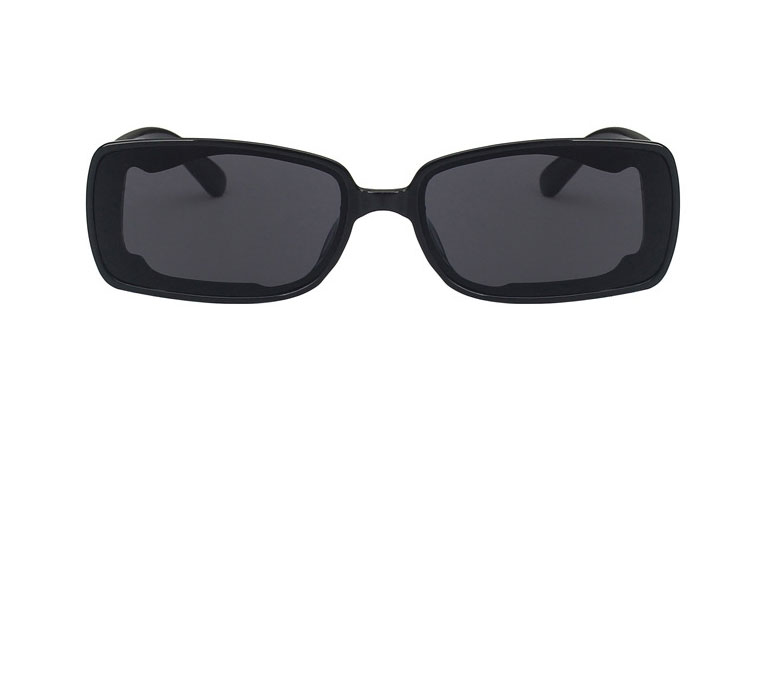 Fashion Blue Blue Sheet Resin Geometric Box Sunglasses,Women Sunglasses