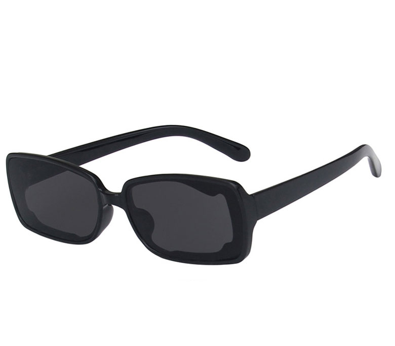 Fashion Contents Of Gradual Tea Resin Geometric Box Sunglasses,Women Sunglasses