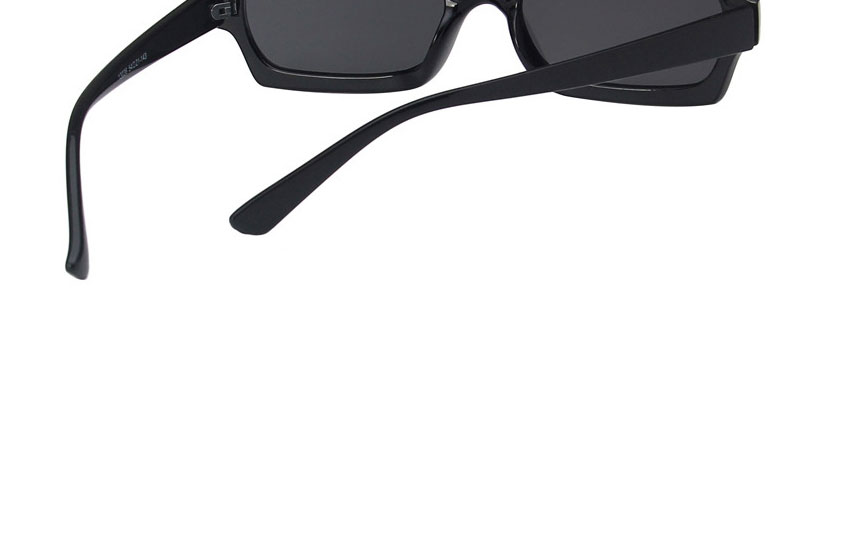 Fashion Leopard Dual Gray Resin Small Frame Square Sunglasses,Women Sunglasses