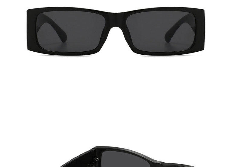 Fashion Penetrating Frame Resin Wide Foot Sunglasses,Women Sunglasses