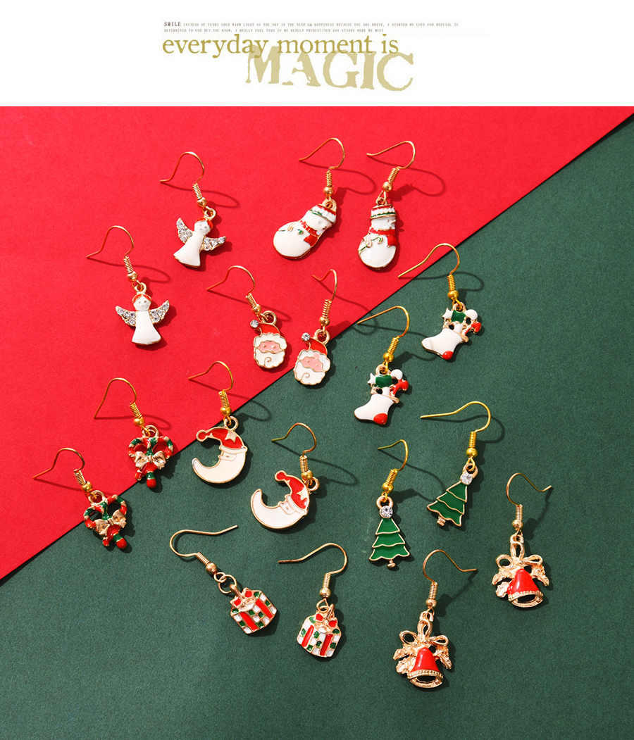 Fashion Bell Alloy Dropper Christmas Series Earrings,Drop Earrings