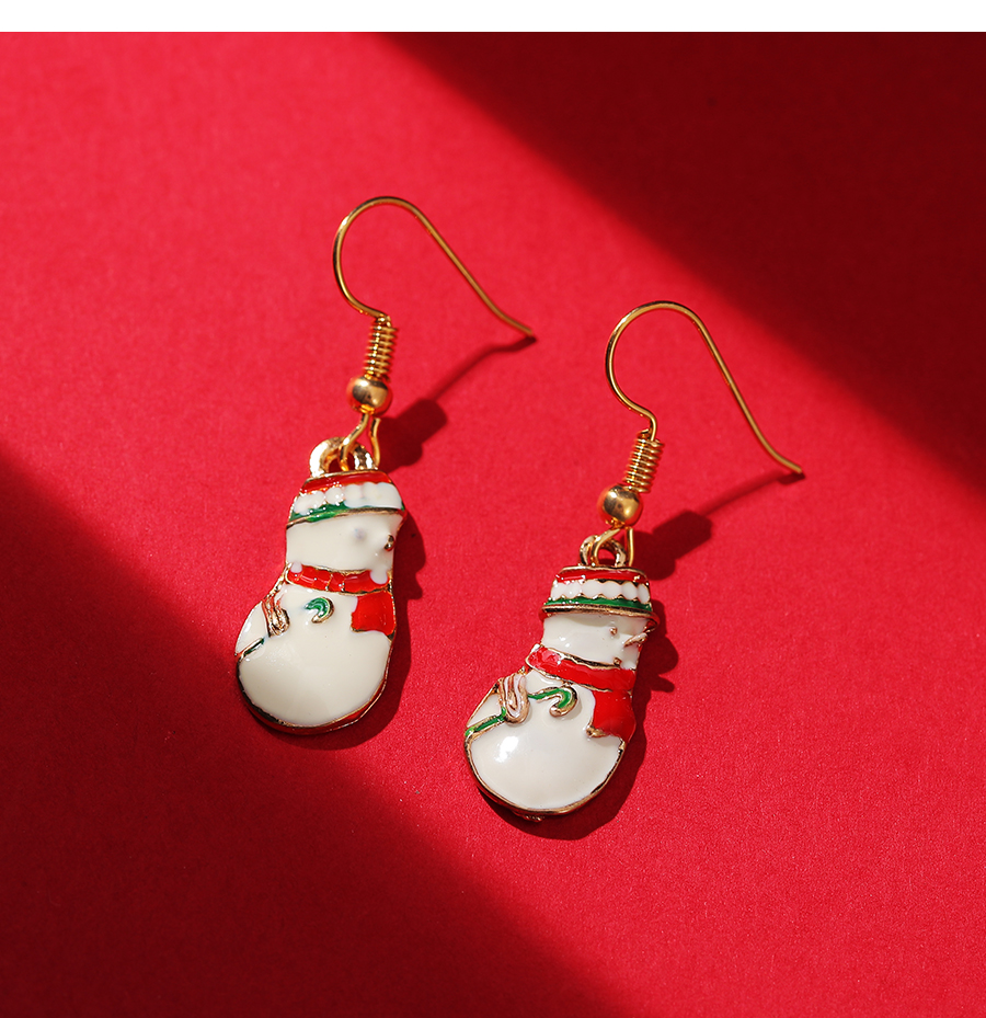 Fashion Crescent Alloy Dropper Christmas Series Earrings,Drop Earrings