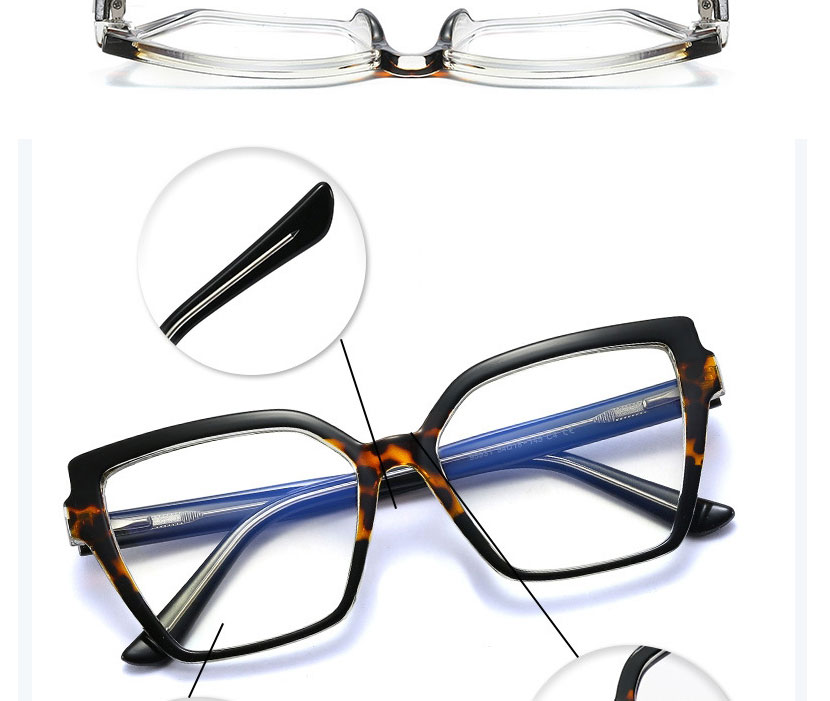 Fashion Clear White/anti-blue Light Anti-blue Light Spring Feet Two-tone Glasses Frame,Fashion Glasses
