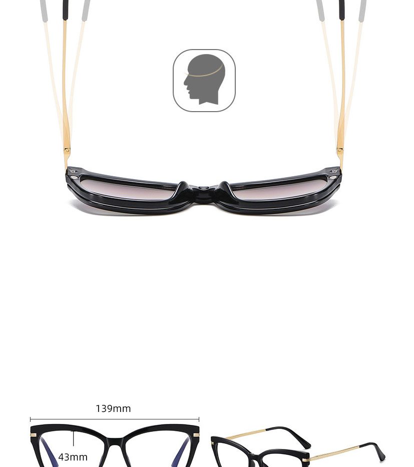 Fashion Transparent Leopard Print/gradient Tea Big Frame Magnetic Anti-blue Light Sunglasses,Women Sunglasses