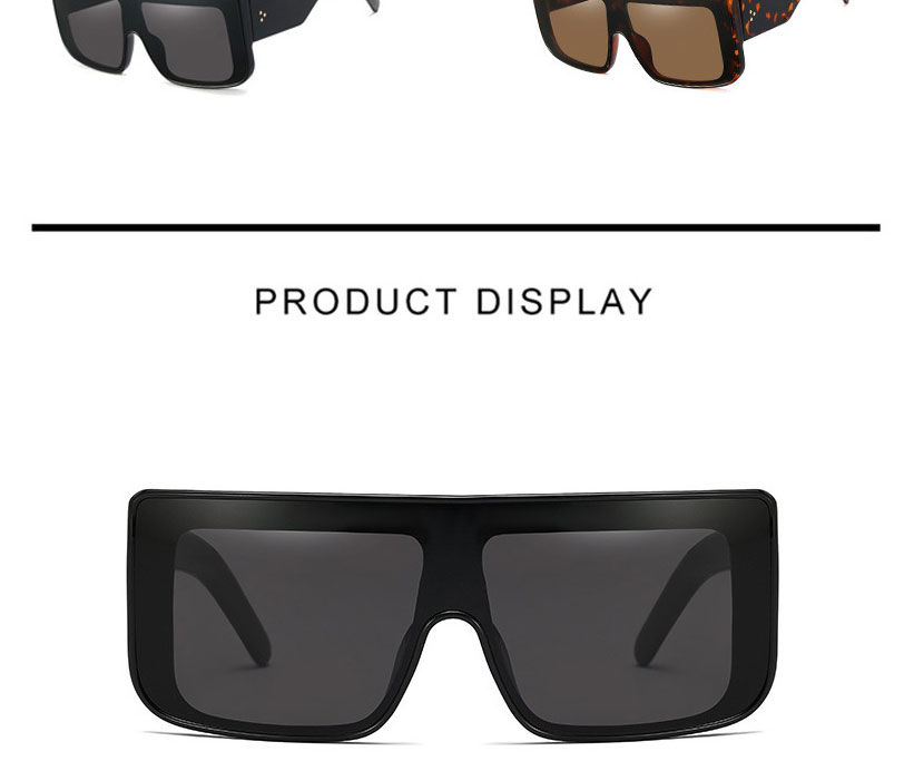 Fashion Leopard Print/whole Tea Large Square Frame Sunglasses,Women Sunglasses
