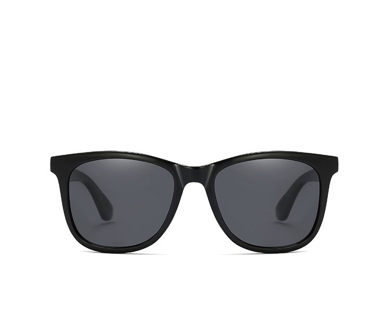 Fashion Bright Black/full Gray Large Frame Wide-leg Sunglasses,Women Sunglasses
