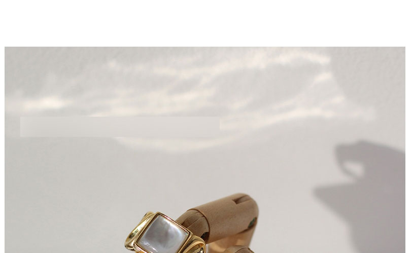 Fashion Gold Color Titanium Steel Gold-plated Shell Ring,Rings