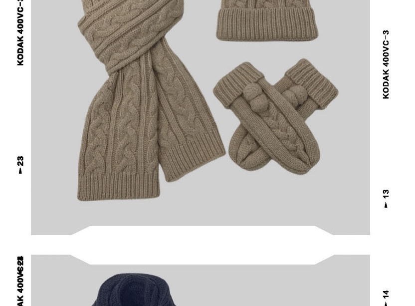 Fashion Khaki Knitted Twist Scarf Glove Set,knitting Wool Scaves