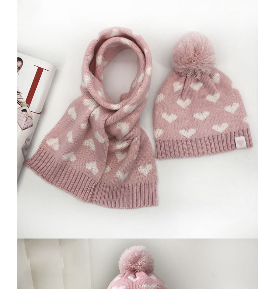 Fashion Small Scarf Love Print Knitted Scarf,knitting Wool Scaves