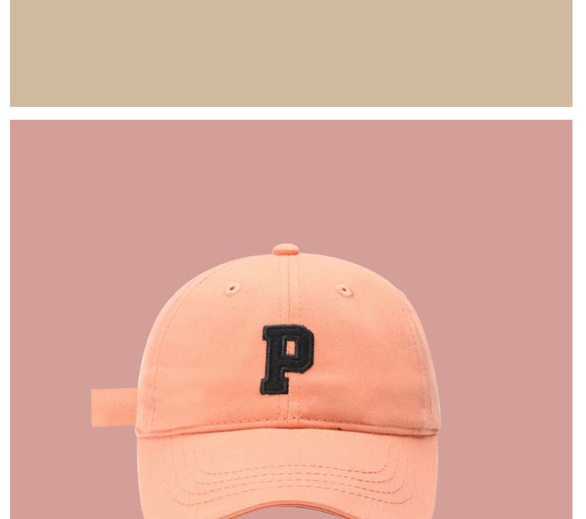 Fashion Orange Letter Embroidered Baseball Cap,Baseball Caps