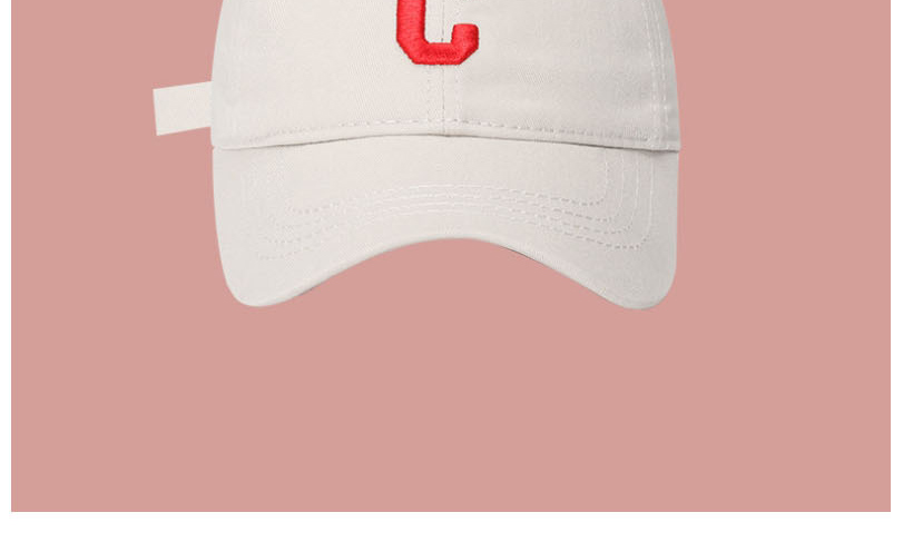 Fashion White Cotton C Standard Baseball Cap,Baseball Caps