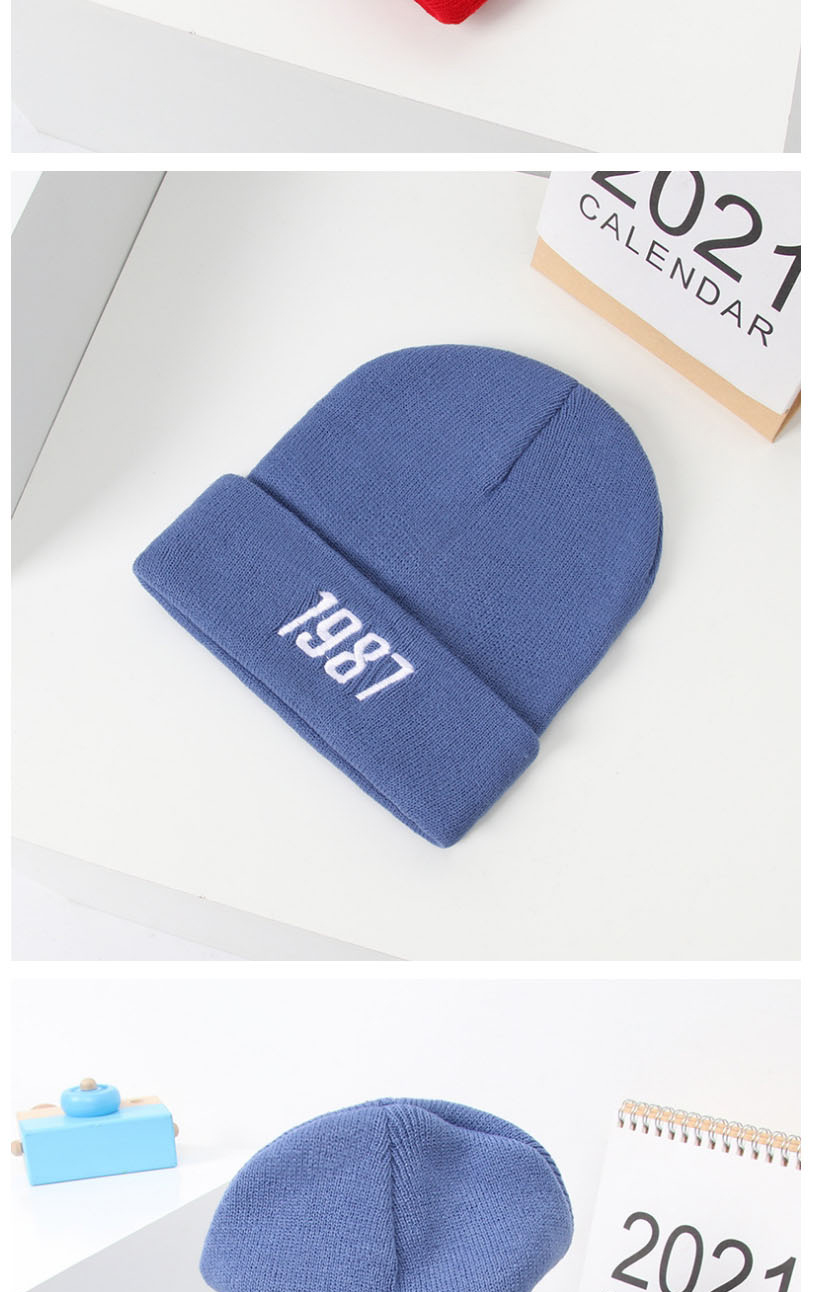 Fashion Grey Digital Embroidery Knit Beanie,Beanies&Others