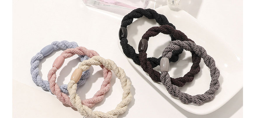Fashion Wine Red Pure Color Twist Hair Rope,Hair Ring