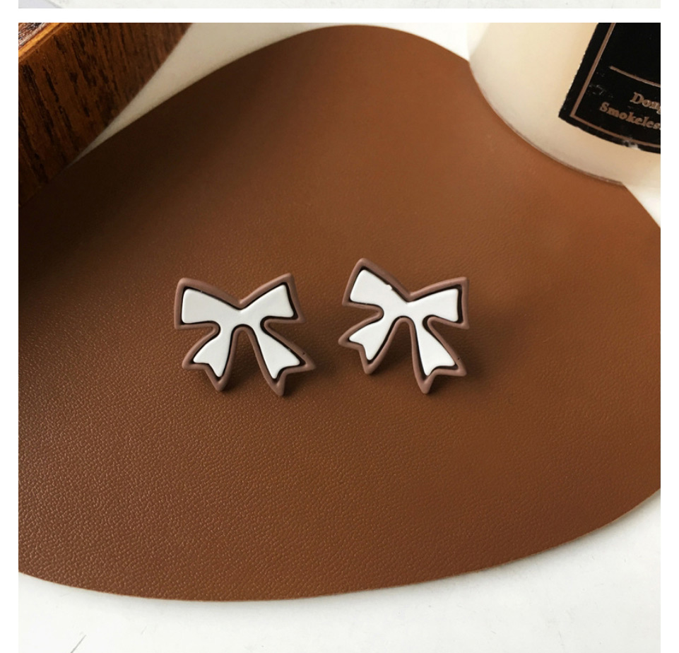 Fashion Little Bear Alloy Geometric Butterfly Red Panda Stud Earrings,Stud Earrings
