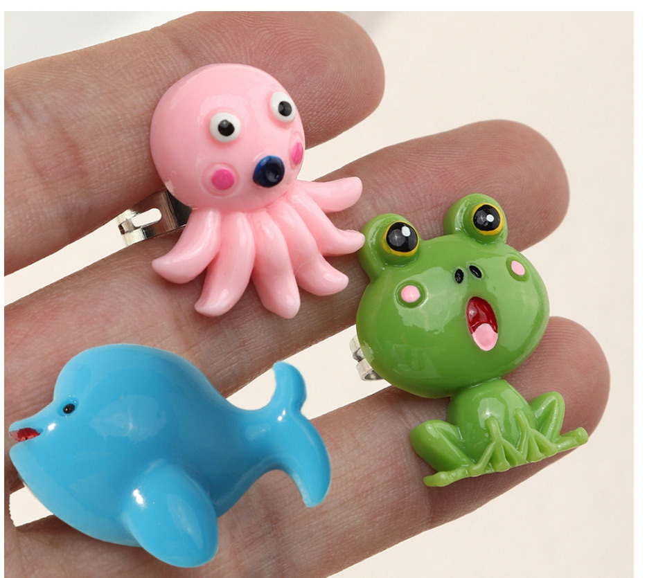 Fashion Whale Cartoon Resin Frog Whale Octopus Ring,Fashion Rings