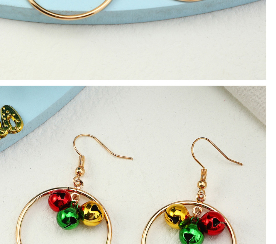 Fashion Gift Box Christmas Bell Elk Earrings,Drop Earrings