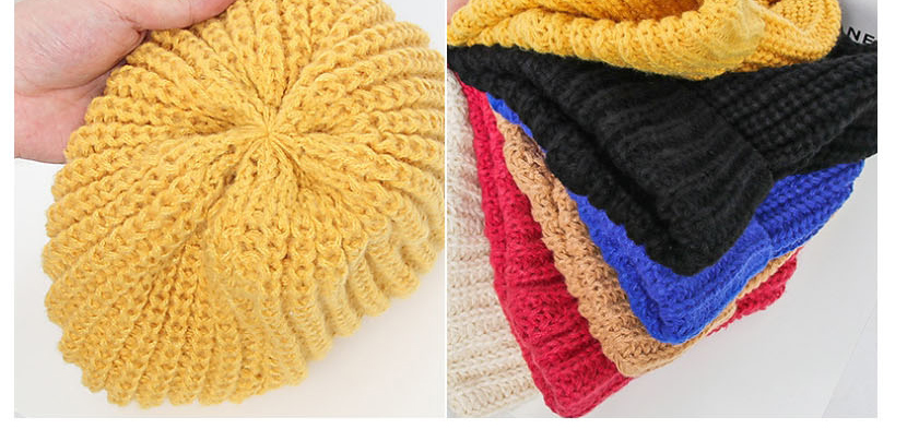 Fashion Rose Red Woolen Knitted Beanie,Beanies&Others