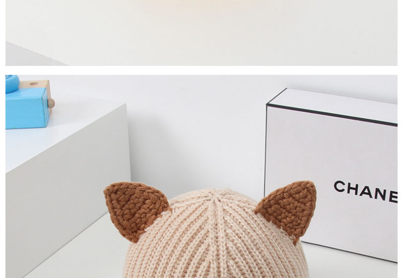 Fashion Pink Wool Knitted Baby Cap,Beanies&Others