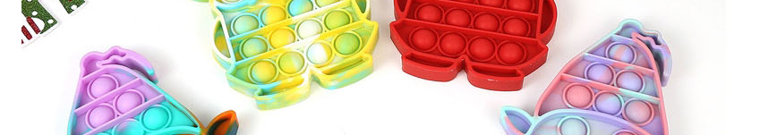 Fashion Green Mixed Color Christmas Children Decompress Pressing Toys,Household goods