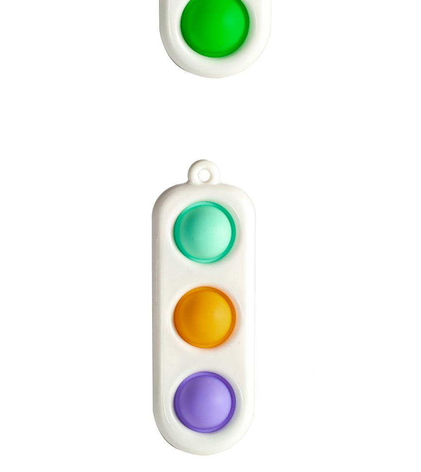 Fashion Traffic Light No. 2 Finger Buckle Decompression Press The Bubble Music Key,Household goods