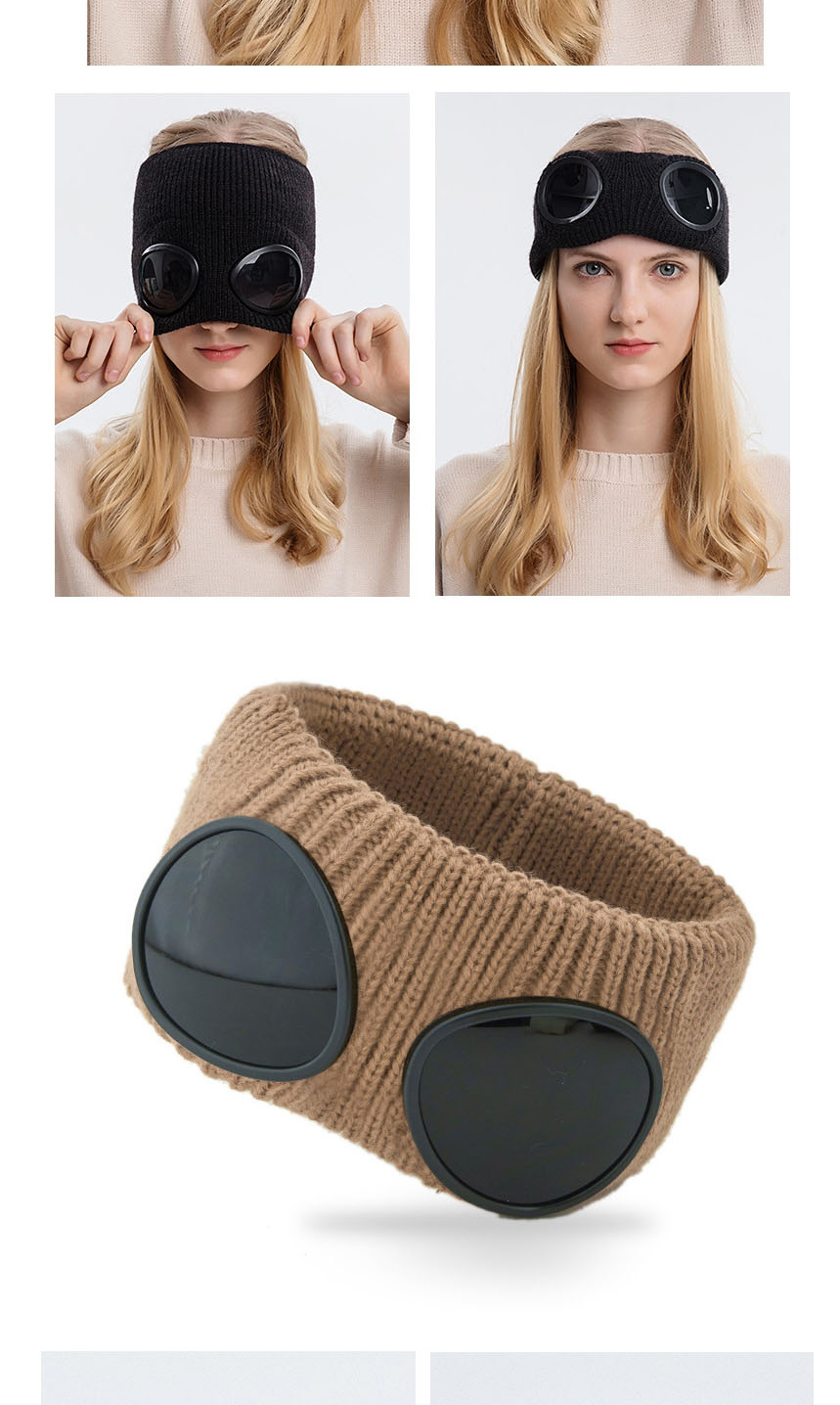 Fashion Black Wool Knitted Glasses Headband,Hair Ribbons