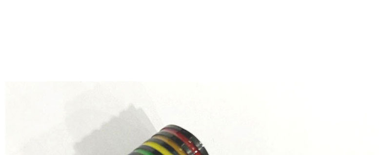 Fashion Black Titanium Steel Cylindrical Six-color Rainbow Roller Accessories,Jewelry Packaging & Displays