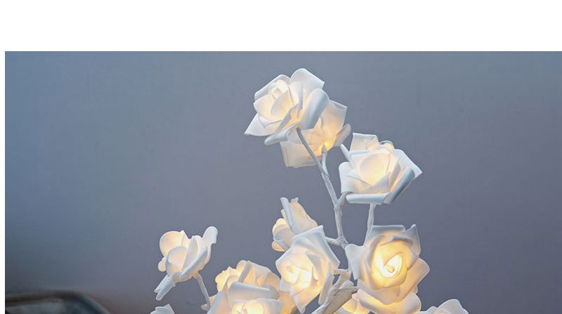 Fashion White Flower Warm Light Rose Tree Modeling Lamp (with Electronics),Home Decor