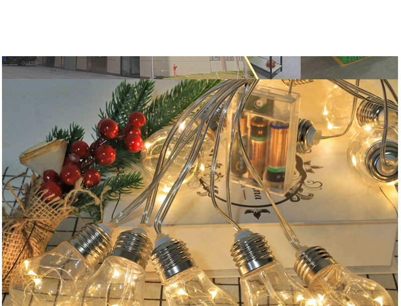 Fashion Warm Cupronickel Wire Lamp Bulb-6 Meters 20 Bulb-with Flash Battery Solar Bulb Copper Wire Lantern String Light (with Electronics),Home Decor
