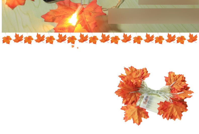 Fashion Warm White 1.5 Meters 10 Lights-always Bright Battery Simulation Maple Leaf Usb Remote Control Light String (with Electronics),Home Decor