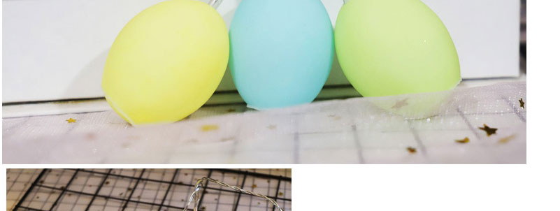 Fashion Cracked Egg 1.5 Meters 10 Lights Always Bright Battery Vinyl Cracked Egg Light String (with Electronics),Festival & Party Supplies