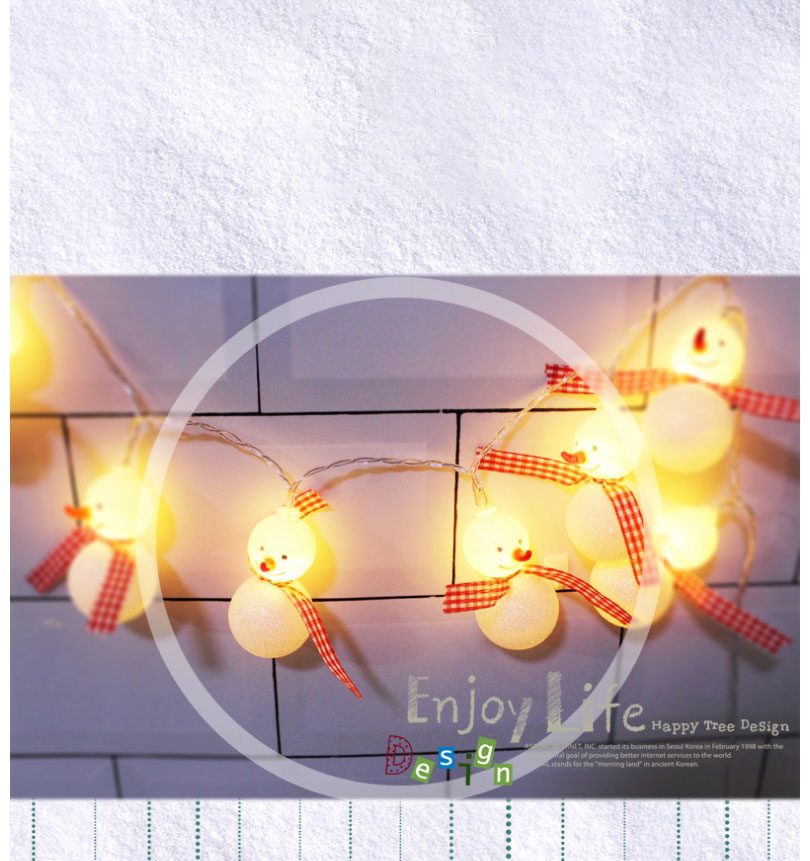 Fashion Wrought Iron Color Bell Battery 4.5 Meters 30 Lights Santa Claus Battery Box Light String (with Battery),Festival & Party Supplies