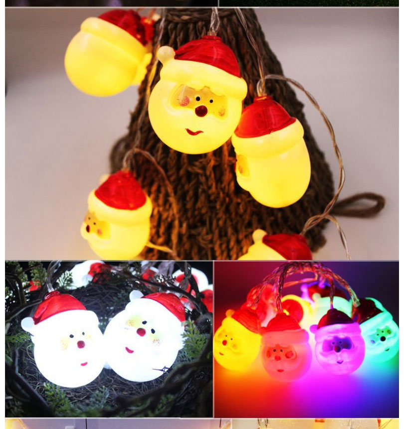 Fashion Wrought Iron Painted Elk Battery 3 Meters 20 Lights Santa Claus Battery Box Light String (with Battery),Festival & Party Supplies