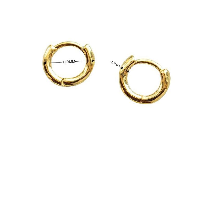 Fashion Large Gold-plated Copper Earrings,Earrings
