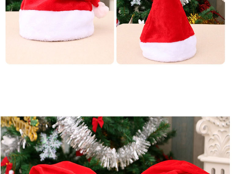 Fashion Knitted Red And White Stripes (adult) Christmas Printed Woolen Knitted Plush Pullover Hat,Beanies&Others
