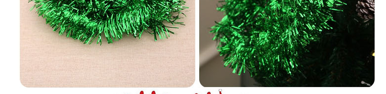 Fashion Green Christmas Color Stripe Garland,Festival & Party Supplies